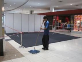 Clean up at Sutera Mall is also applying EM