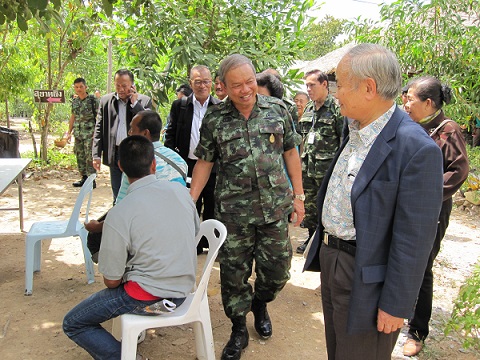 Prof. Higa during his visit to the EM Training Center and model farm