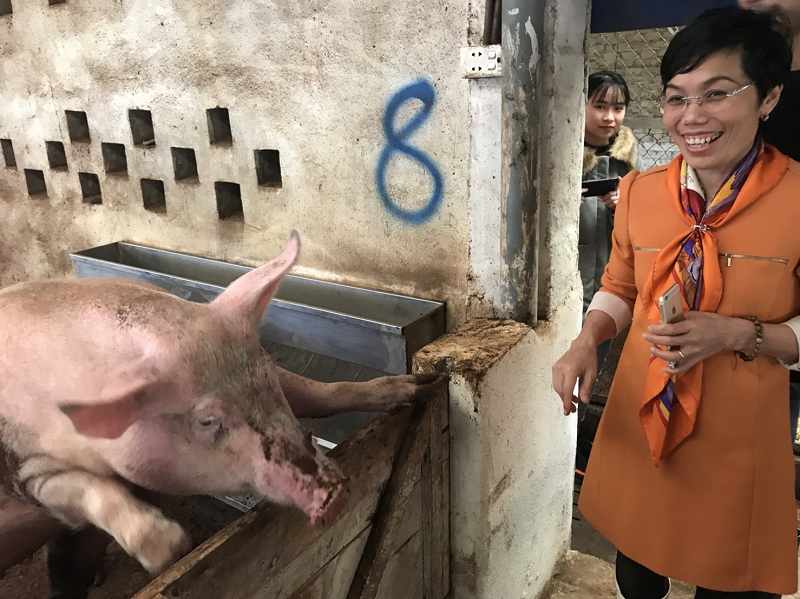 Ms. Lien, owner of Thuy Thien Nhu Farm 