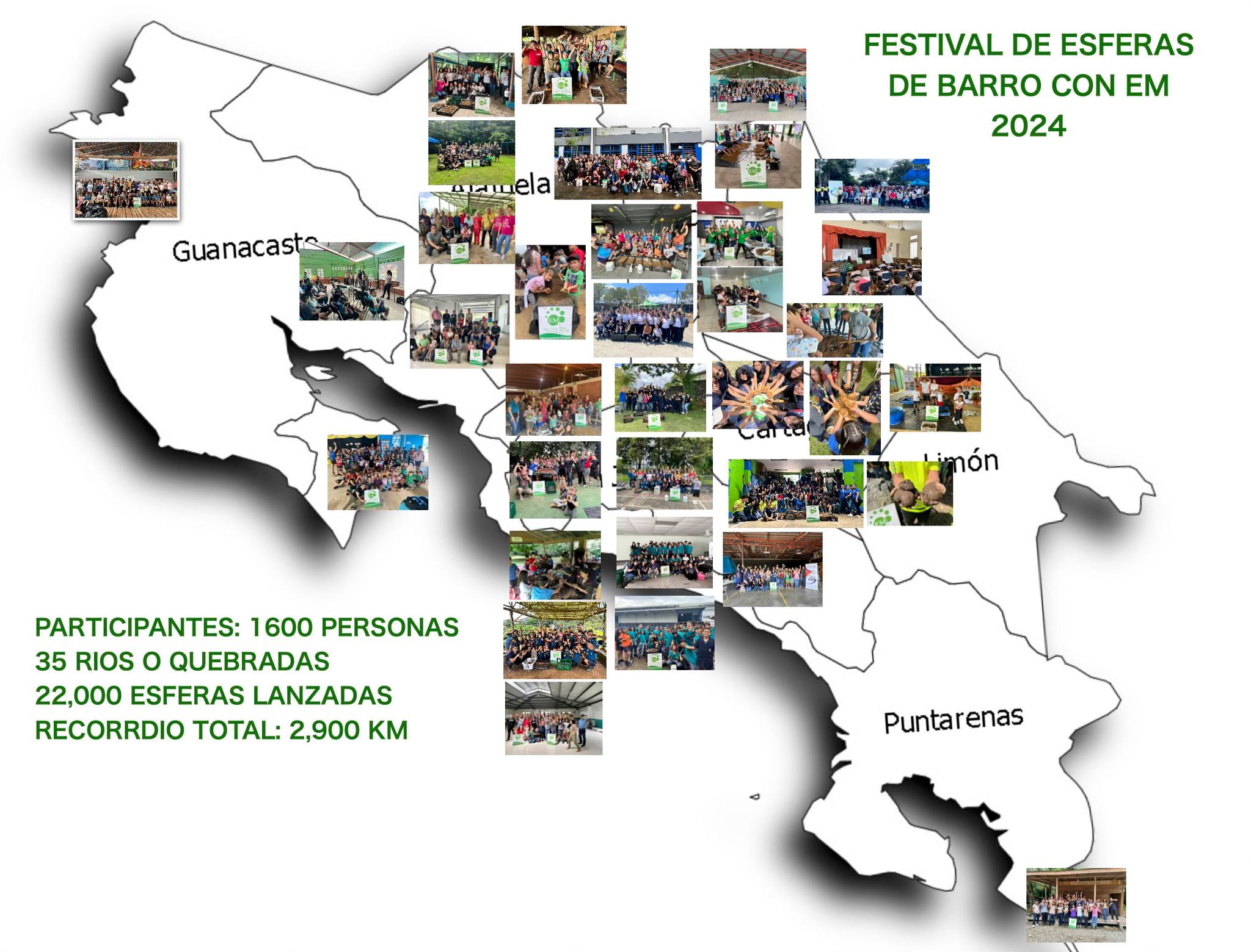 Map of EM Mudball Festivals in 2024