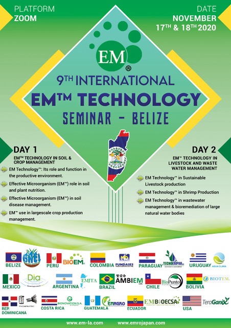 9th International EM Technology ZOOM Seminar in Belize 