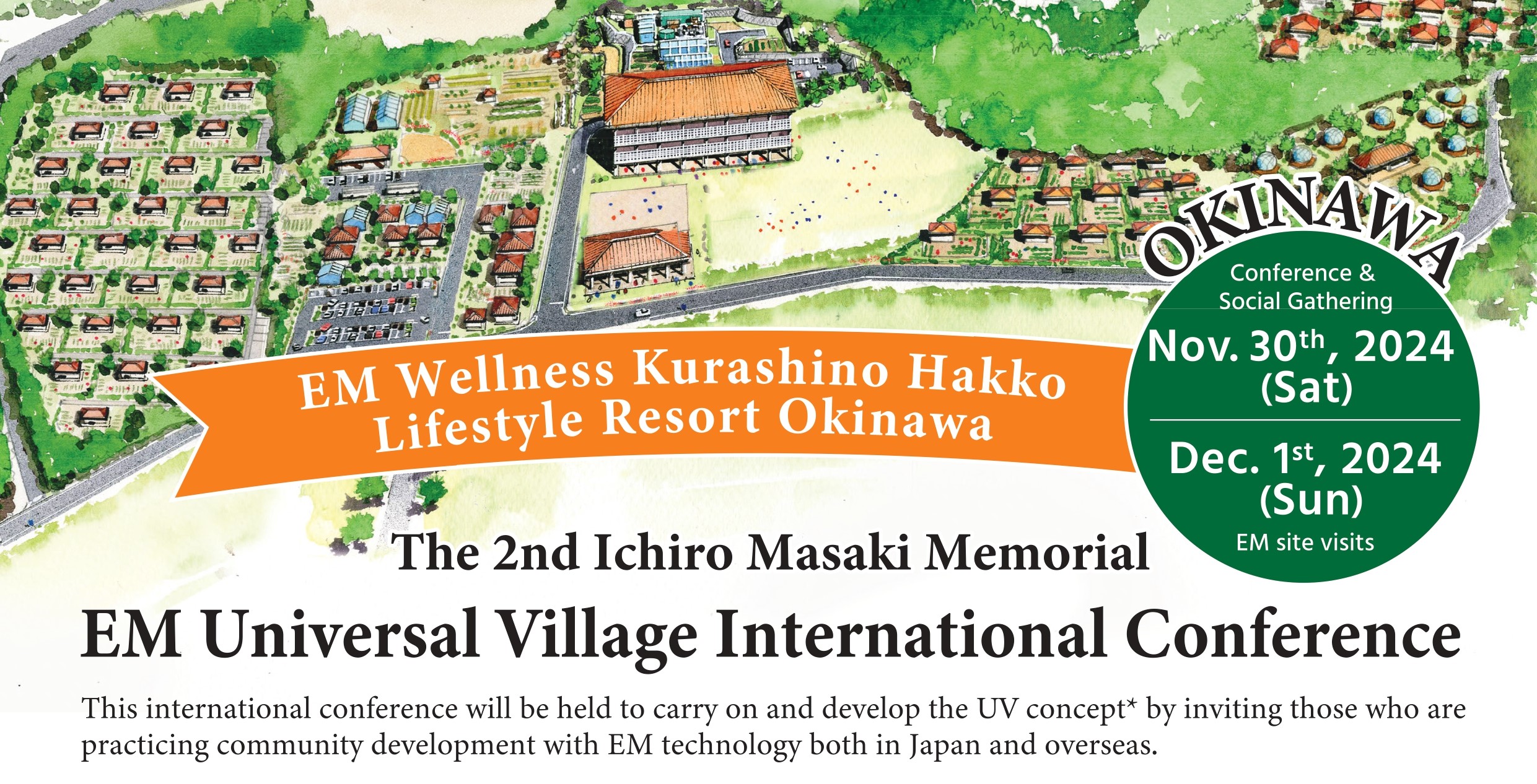 The 2nd Ichiro Masaki Memorial EM Universal Village International Conference